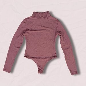 Women's Mauve Long Sleeve Bodysuit
